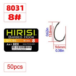 Крючки Hirisi артикул 8031